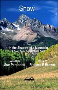Snow SATB choral sheet music cover Thumbnail